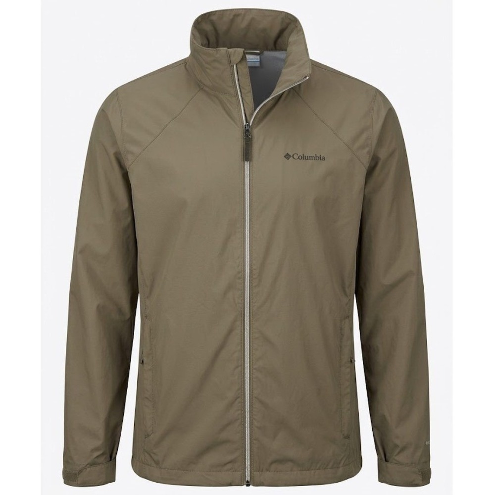 Columbia Green Switchback III Packable Rain Jacket Womens 1X Full Zip
